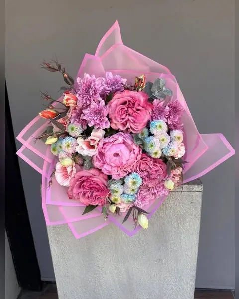 Pastel Pembe Buket